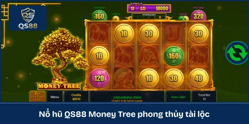 Nổ hũ QS88 Money Tree phong thủy tài lộc