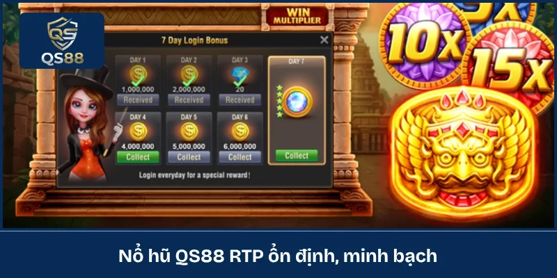 Nổ hũ QS88 RTP ổn định, minh bạch